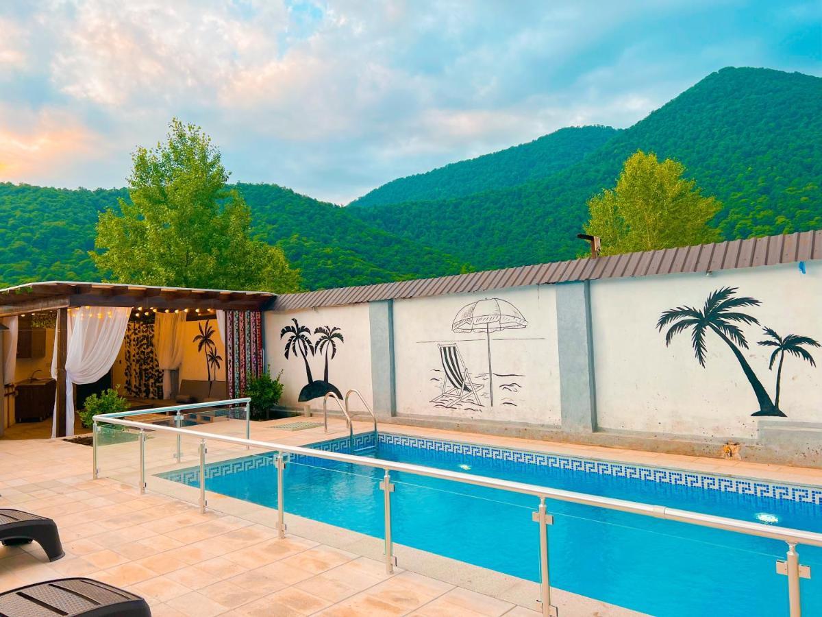 Qafqaz Family Chalet Villa Gabala Exterior foto